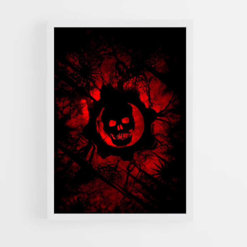 Poster Crâne de Sang – affiche Gears of war (vue 3)